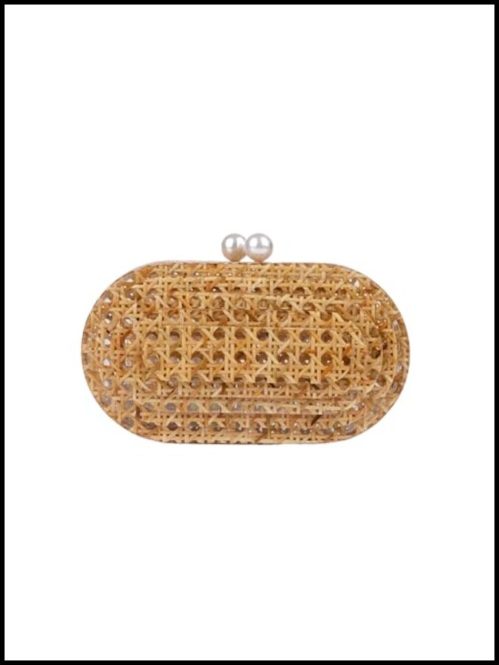 Acrylic Rattan Clutch Purse Woven Evening Bag Wedding Party Shoulder Handbag